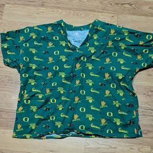 Men's Oregon Ducks XL scrub top